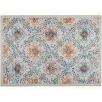 HUG RUG Washable Eco-friendly Non-slip Rug for Bedroom, Living Room, Hallway, Kitchen, Entryway Eco-Washable Modern Damask 160X230