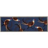 My Mat Nylon Indoor Pattern My Pheasant Blue Runner 50X150, Blue