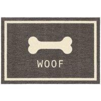 HOWLER & SCRATCH Patterned Nylon Pet Door Mat for Dogs and Cats, Washable Doormat, Hallway, Kitchen, Front door, Woof 50X75cm