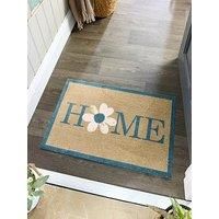 My Mat Flower Home Nylon Indoor Pattern Washable Doormat for Hallway, Kitchen, Front Door 50X75cm