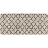 My Mat My Stain Resistant Moroccan Tile Stone 67X150, Cream