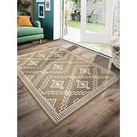 Soft Modern Geometric Rug | Non-Slip Washable Area Carpet | Durable Floor Mat