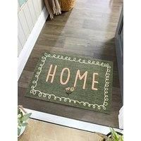 My Mat Nylon Indoor Pattern Washable Doormat for Hallway, Kitchen, Front Door My Home in Bloom