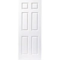 Wickes Woburn White Grained Moulded 6 Panel Internal Door  2032mm x 813mm