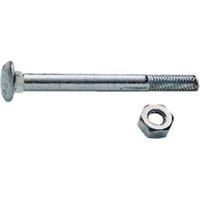 Wickes Carriage Bolt Nut & Washer - M12 x 200mm Pack of 2