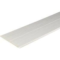 Wickes PVCu White Ash Effect Interior Cladding - 250mm x 2.5m Pack of 4