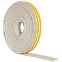 Wickes E Profile Rubber Draught Seal White  10m