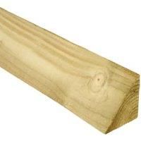 Wickes Arris Rail - 75 x 75 x 100mm x 2.4m Pack of 4