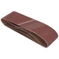 Wickes Fine Belt Sander Sheets  75 x 533mm Pack of 3