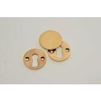 Wickes Open & Closed Escutcheon  Brass