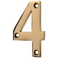 Wickes Door Number 4 - Brass