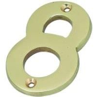 Wickes Door Number 8 - Brass