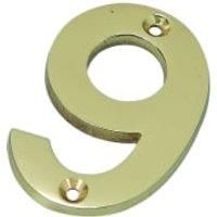 Wickes Door Number 9  Brass