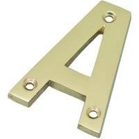 Wickes Door Letter A - Brass