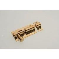 Wickes Barrel Bolt - Brass 51mm