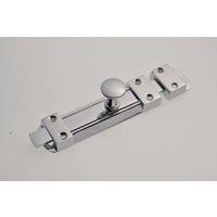 Wickes Flat Tower Bolt - Chrome 140mm