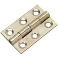 Wickes Butt Hinge - Solid Brass 38mm Pack of 2