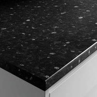 Wickes Laminate Worktop - Black Slate Effect 600mm x 38mm x 3m