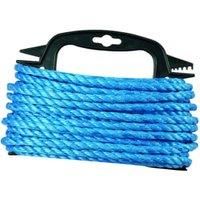 Wickes Blue 8mm Multi-fuctional Polypropylene Rope Length 15m