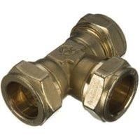 Primaflow Brass Compression Equal Tee - 15mm Pack Of 5