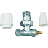 Primaflow 10mm Thermostatic Radiator Valve - White - Pack of 2