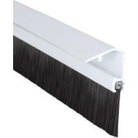 Wickes Concealed Fixing Door Brush Draught Excluder White - 838mm