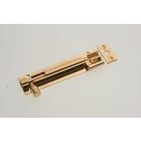 Wickes Necked Barrel Bolt  Brass 102mm