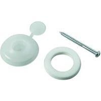 Wickes Clear Polycarbonate Fixing Buttons for 10mm Polycarbonate Sheets - Pack
