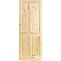 Wickes Chester Knotty Pine 4 Panel Internal Door - 1981mm x 686mm