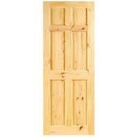 Wickes Lincoln Knotty Pine 6 Panel Internal Door - 1981mm x 686mm