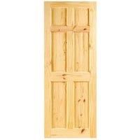 Wickes Lincoln Knotty Pine 6 Panel Internal Door - 1981mm x 762mm