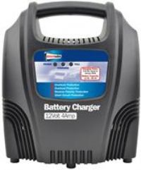 Streetwize SWCBC4 Amp Battery Charger - 12V, 4 Amp for Lead Acid Batteries, Car, Motorcycle, Lawnmower