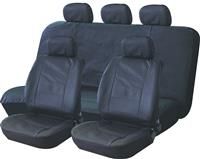 Streetwize Leather Look Car Seat Covers - Black - E552
