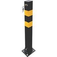 Heavy Duty Folding Robust Security Parking Post Driveway Bollard with Lock & Key