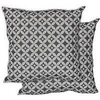 Gardenwize - Pack of 2 Outdoor Scatter Cushions, Garden Furniture Cushions - Covers & Pillows (Diamond)