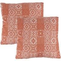 Streetwize Accessories Outdoor Jacquard Pink Pair Of Scatter Cushions