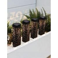 Streetwize Accessories Pack Of 4 Solar Stake Lights