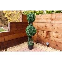 Gardenwize - Solar Powered Garden Artificial Topiary - Low Maintenance, No Running Costs, Eco Friendly Patio Decking Tree (Double Bay Ball)