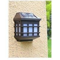 Gardenwize Pack Of 2 Solar Fence Lights - Warm White Led