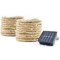 Gardenwize Set Of 2 X 35Led 4M Solar Rope Lights