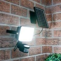 Gardenwize – Solar Powered Motion Sensor Flood Light, IP44 Waterproof – Automatic Bright LED Infrared Detector No Running Costs Eco (GW462)