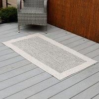Gardenwize - Indoor & Outdoor Just-Style Rugs | Area Rug, Water Resistant | Lounge Conservatory Bathroom Decking | Hand Washable (Light Grey, 80cm x 150cm)