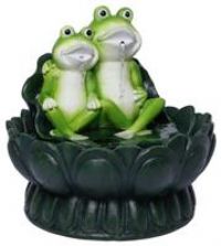 Streetwize Two Frogs On A Lily Pad Solar Water Feature