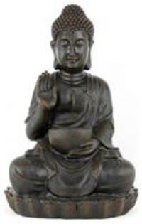 Streetwize Solar Water Feature - Meditating Buddha with Bowl