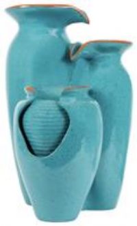 Streetwize Solar Water Feature - Azure Grecian Pots