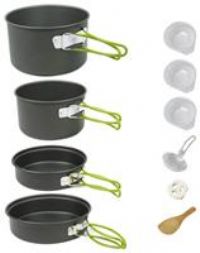 Leisurewize 10 Piece Premium Outdoor Cooking Pan Set Caravan Camping LW712