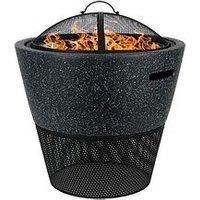 Streetwize Mgo Round Firepit/Bbq With Log Storage