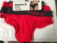 Reebok 2 pack sports brief in neon red & cold grey-Multi
