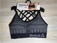 Reebok Women's Seamless Crop Top KESIA  Black / Grey Polyamide ,Polyester,Elasta
