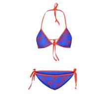 New Womens Reebok Anatla Bikini Set Swimsuit Blue Size S UK 8/10 RRP£29.99